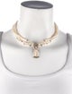 Necklace 14K Pearl & Multistone Multistrand Necklace