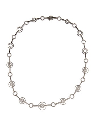 Necklace 18K 1.76ctw Diamond Circle Necklace