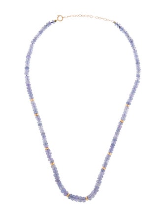 Necklace 14K Tanzanite Bead Strand Necklace