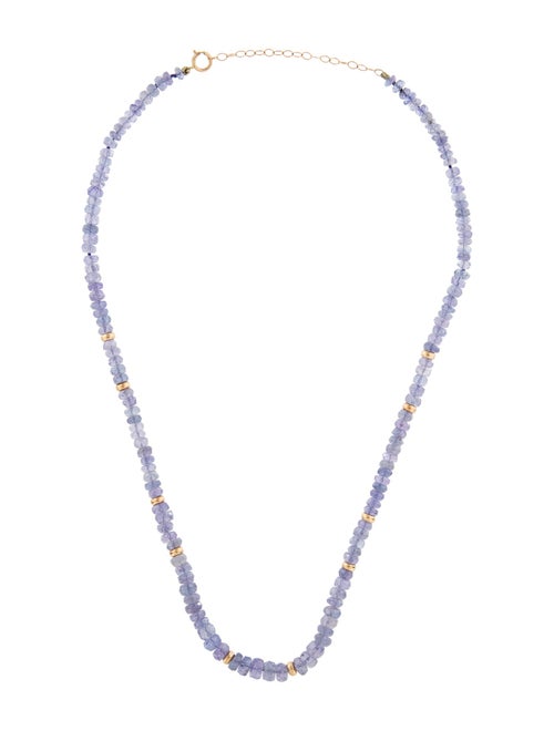 Necklace 14K Tanzanite Bead Strand Necklace