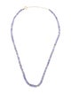 Necklace 14K Tanzanite Bead Strand Necklace