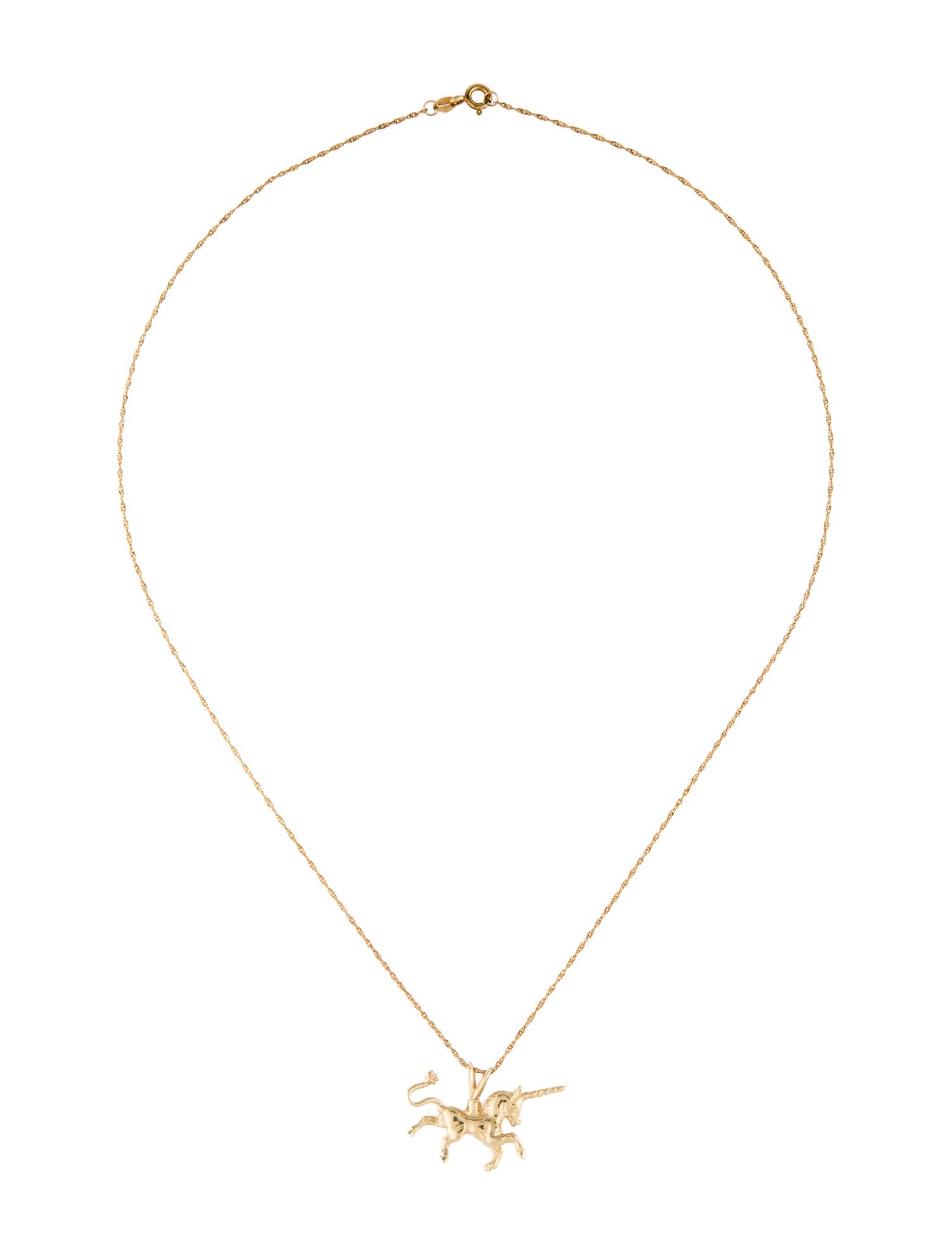 Necklace 14K Unicorn Pendant