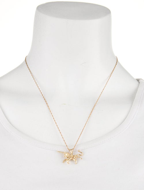 Necklace 14K Unicorn Pendant Necklace