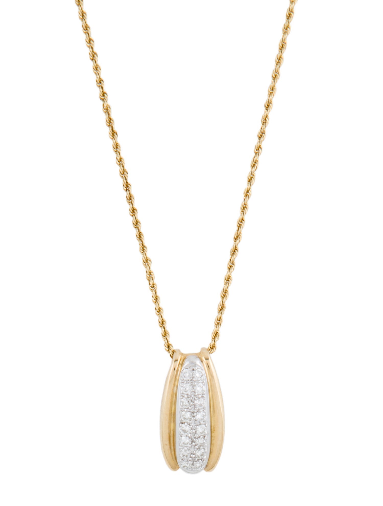 Necklace 14K Diamond Pendant