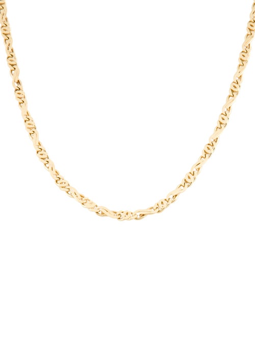Necklace 14K Fancy Link Chain Necklace