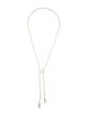 Necklace 14K Pearl Bead Strand Lariat