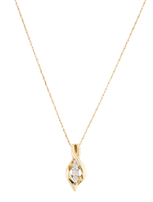 Necklace Neckace 10K Diamond Pendant Necklace