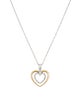 Necklace 14K Diamond Heart Pendant Necklace