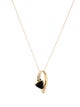 Necklace 14K Onyx & Diamond Pendant Necklace