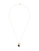 Necklace 14K Onyx & Diamond Pendant Necklace