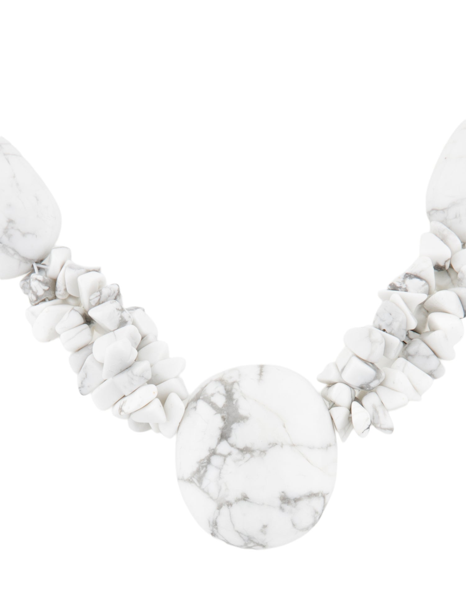 Necklace 14K Howlite Bead Strand