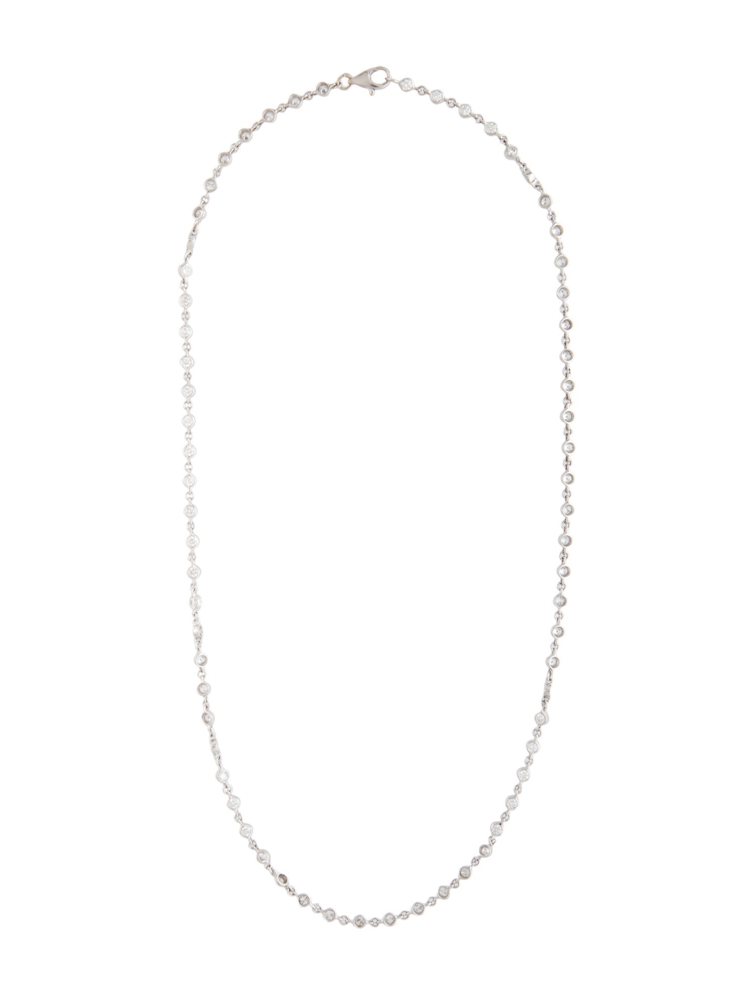 Necklace Platinum 2.64ctw Diamond Chain
