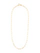 Necklace 18K Paper Clip Necklace