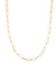 Necklace 18K Paper Clip Necklace
