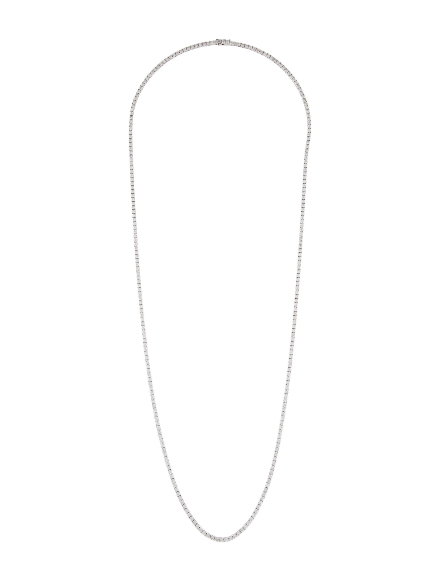 Necklace 18K 16.26ctw Diamond Tennis