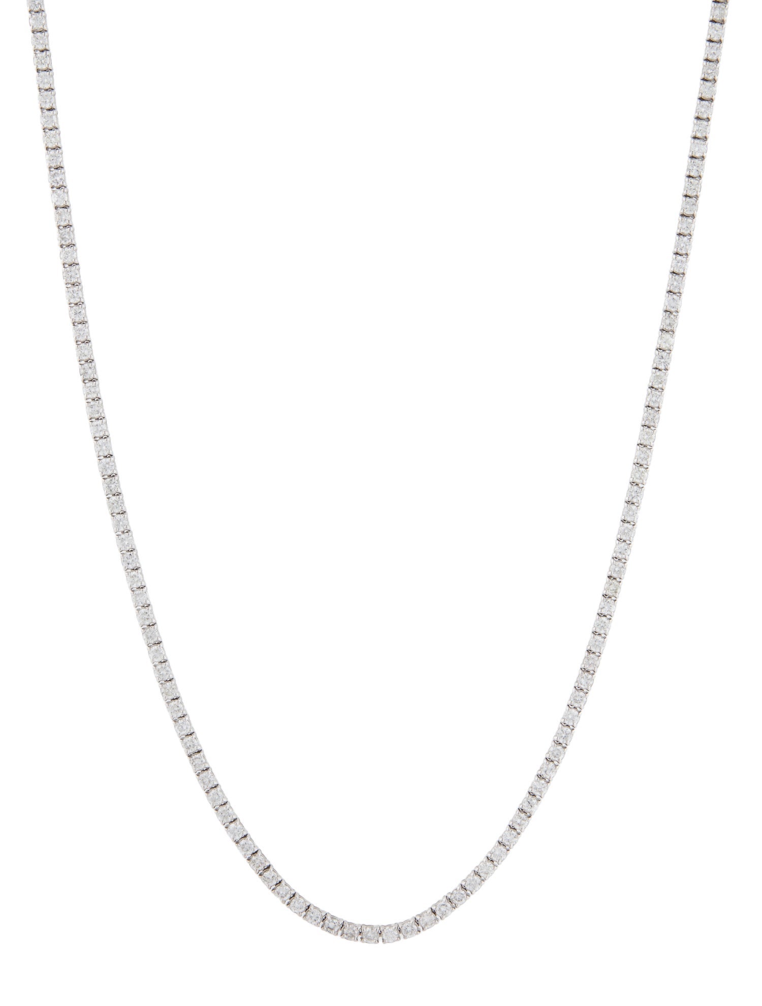Necklace 18K 16.26ctw Diamond Tennis
