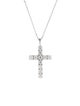 Necklace 14K 4.53ctw Lab-Grown Diamond Cross Pendant Necklace