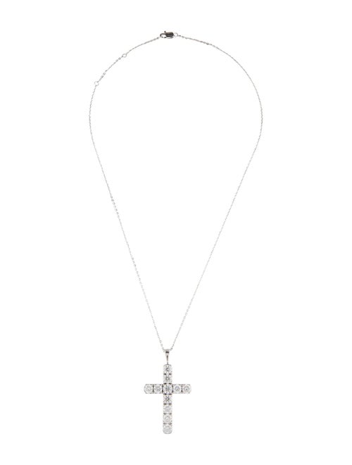 Necklace 14K 4.53ctw Lab-Grown Diamond Cross Pendant Necklace