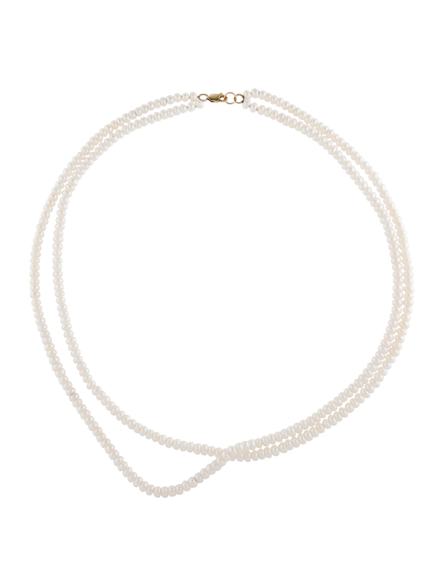Necklace 14K Pearl Double Strand Collar