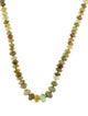Necklace 14K Tsavorite Garnet Bead Strand Necklace