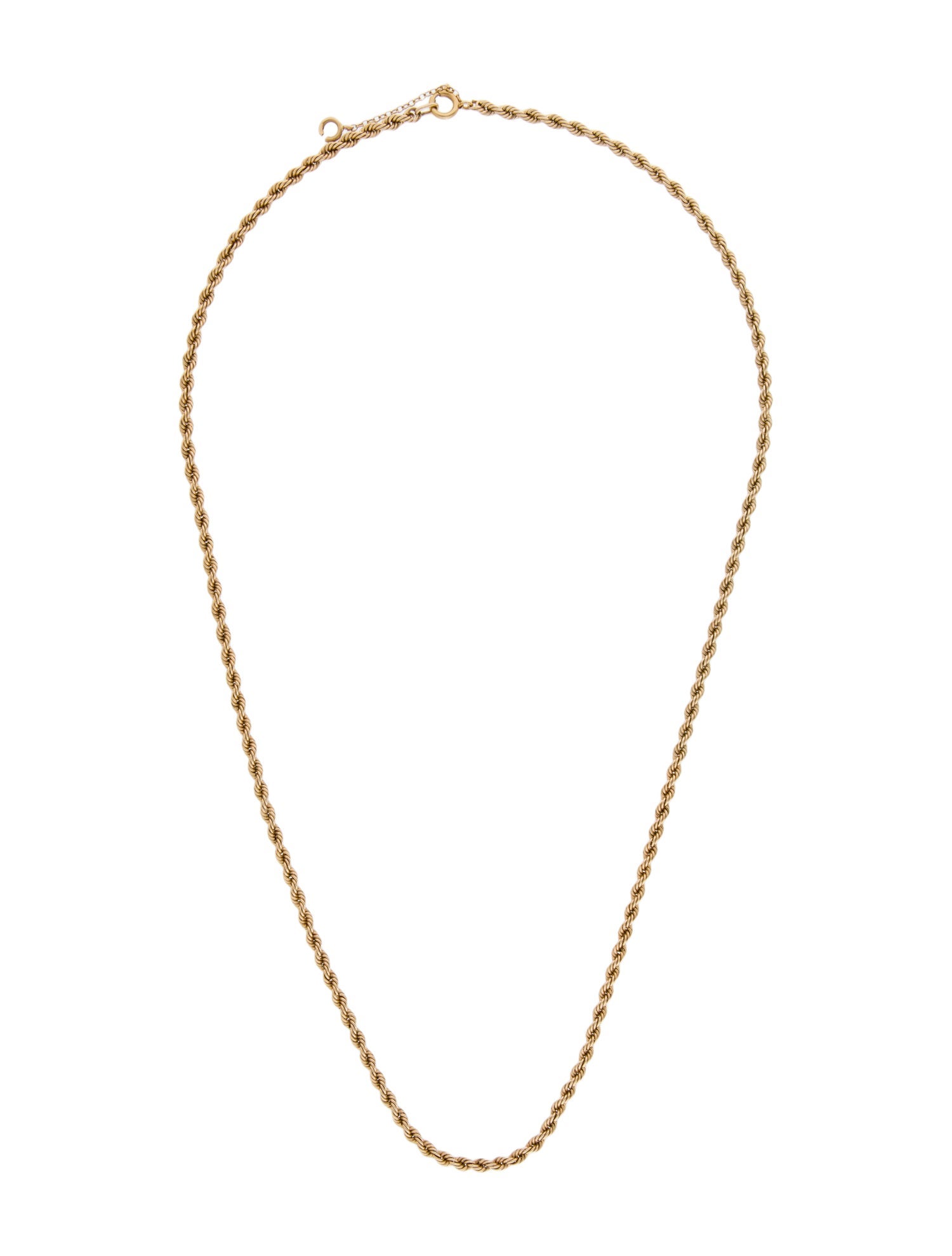 Necklace 14K Rope Chain Necklace