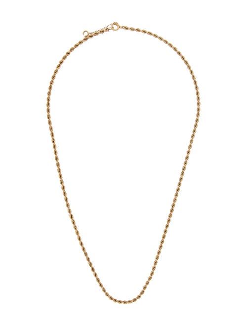 Necklace 14K Rope Chain Necklace