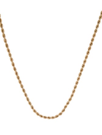 Necklace 14K Rope Chain Necklace