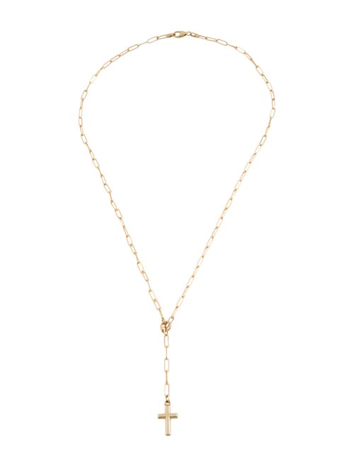 Necklace 10K Cross Pendant Lavalier Necklace