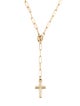 Necklace 10K Cross Pendant Lavalier Necklace