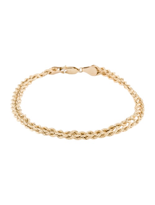 Necklace 14K Rope Double Strand Bracelet