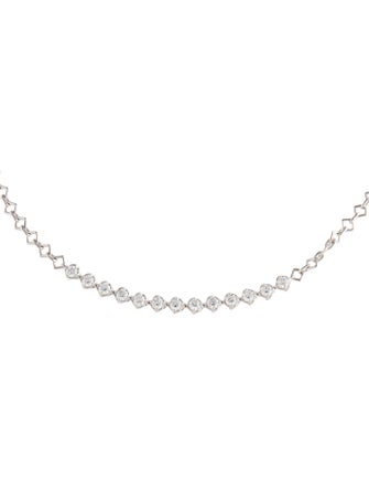Necklace 18K 1.20ctw Diamond Chain Collar Necklace