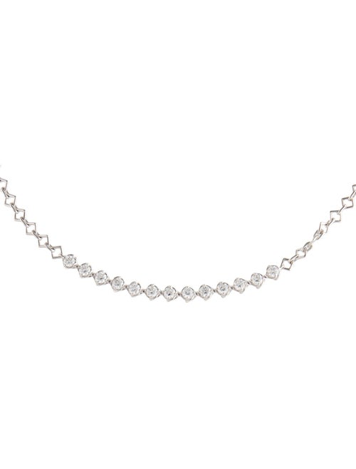 Necklace 18K 1.20ctw Diamond Chain Collar Necklace
