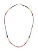 Necklace 18K Multicolor Sapphire Bead Necklace
