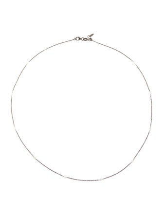 Necklace 18K Diamond Station Necklace