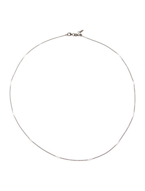 Necklace 18K Diamond Station Necklace