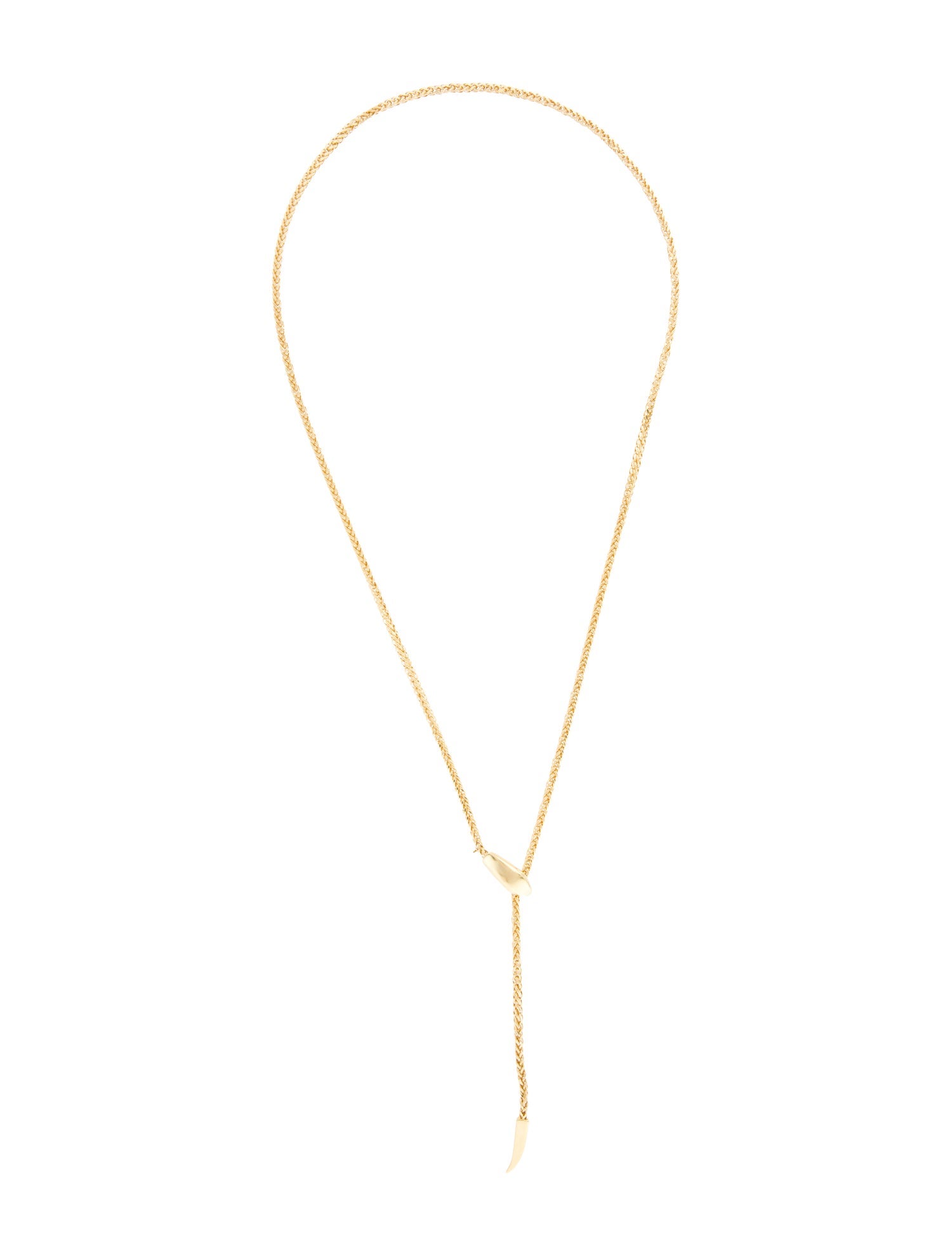 Necklace 14K Snake Lariat
