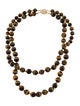Necklace 14K Tiger's Eye Bead Necklace