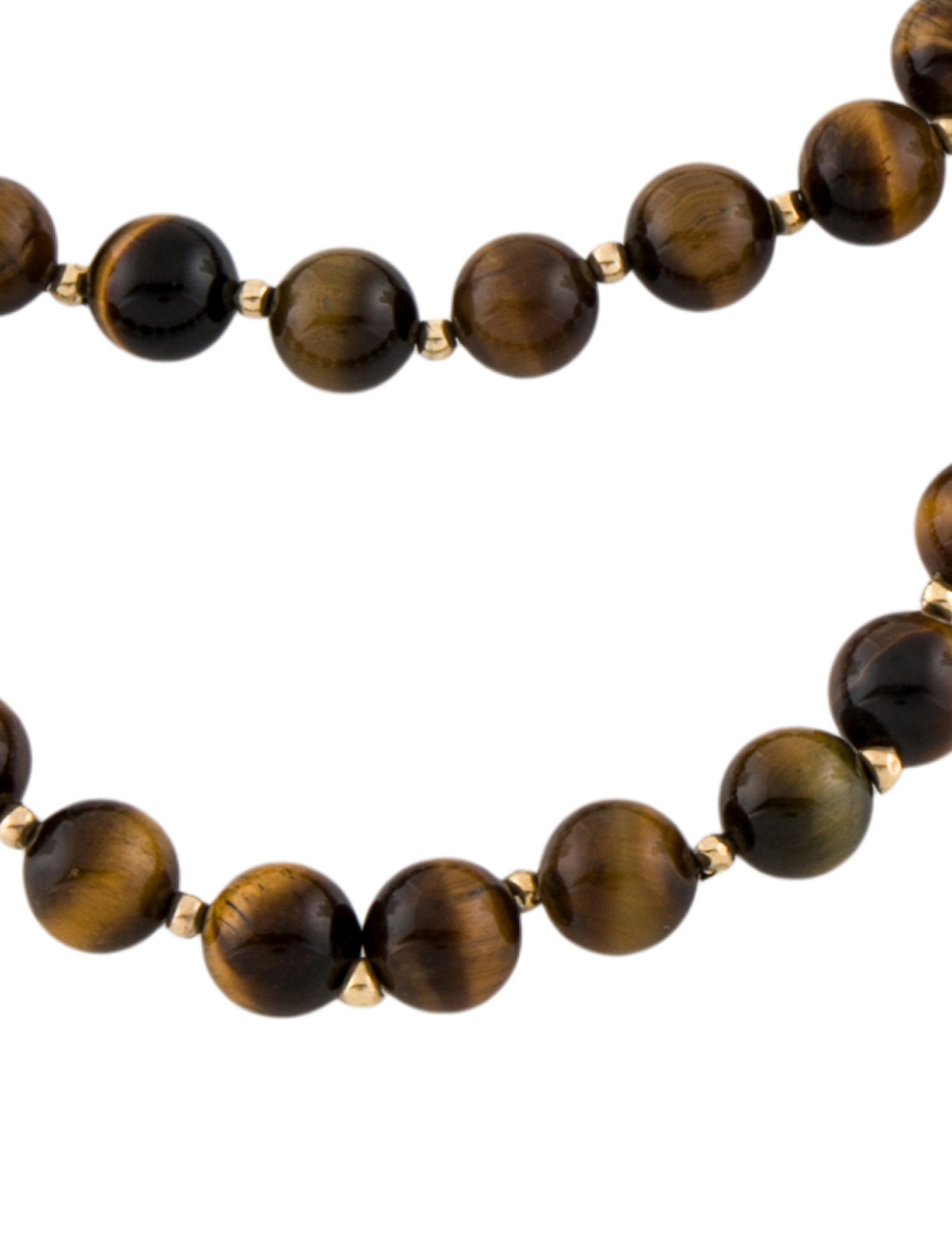 Necklace 14K Tiger's Eye Bead