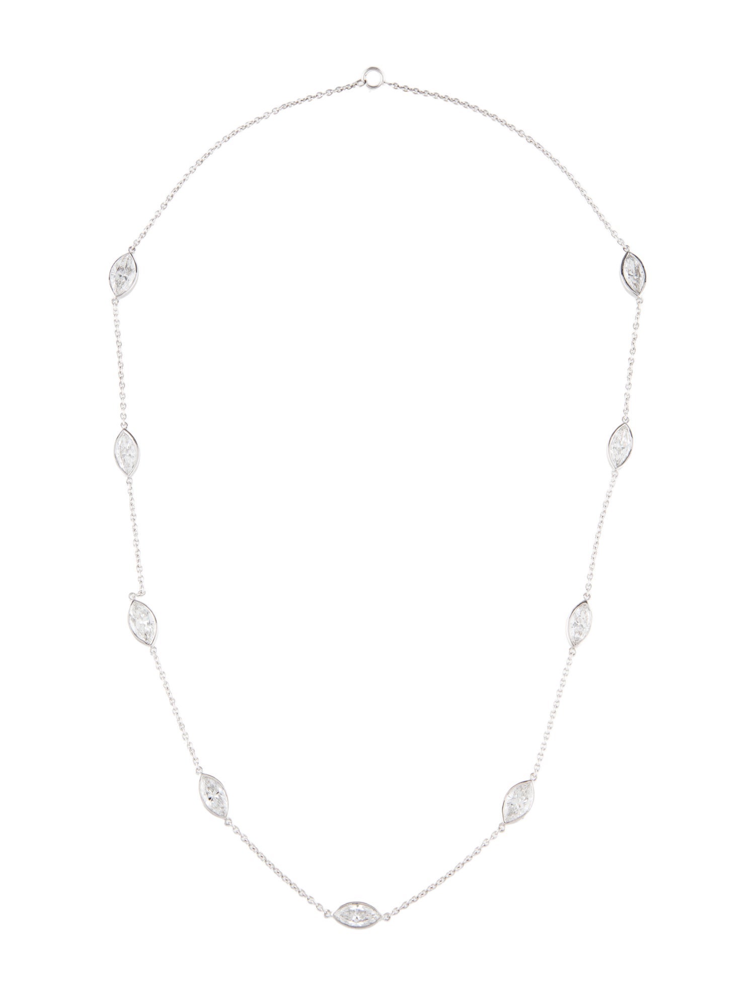 Necklace 14K 5.77ctw Lab-Grown Diamond Station