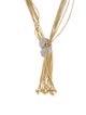 Necklace 14K 1.40ctw Diamond Multistrand Lariat Necklace
