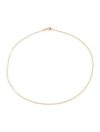 Necklace 14K S Chain Link Choker Necklace