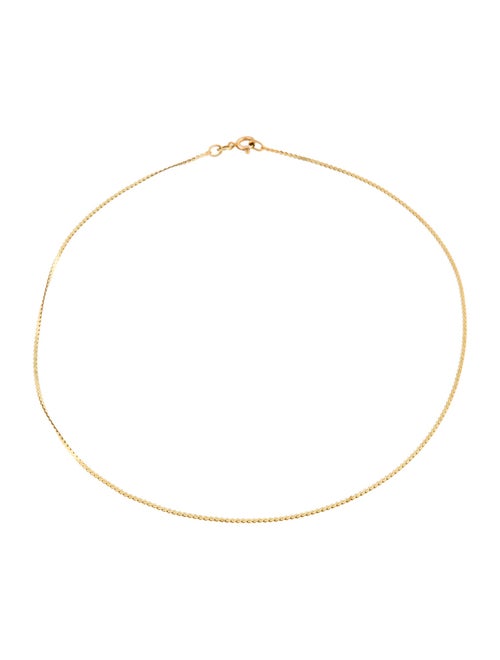 Necklace 14K S Chain Link Choker Necklace