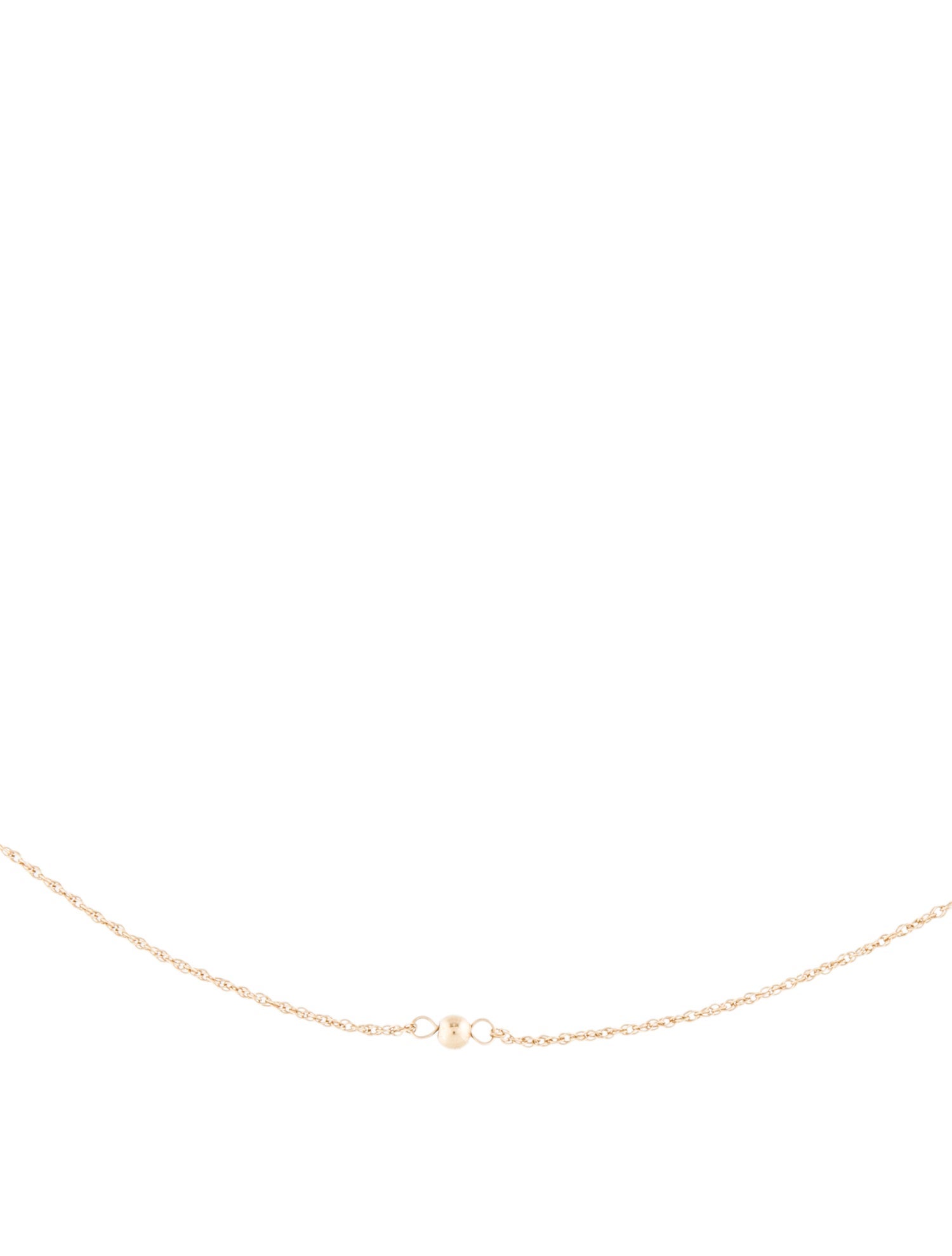 Necklace 14K Ball Station Chain