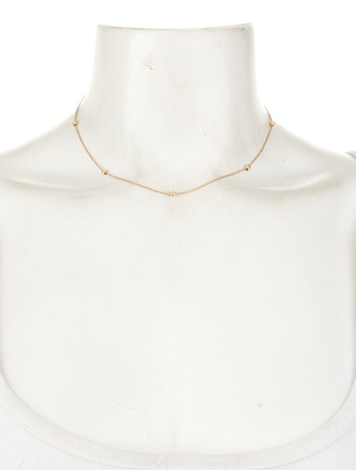 Necklace 14K Ball Station Chain Necklace