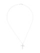 Necklace Platinum 1.54ctw Cross Pendant Necklace