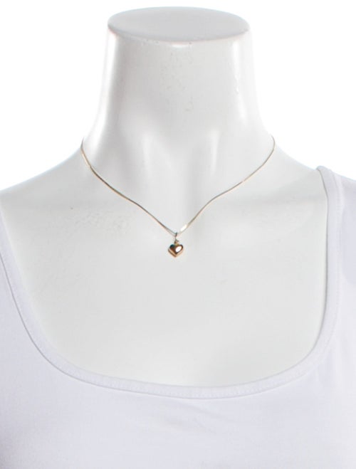 Necklace 14K Puffed Heart Pendant Necklace