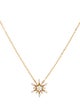 Necklace 18K Diamond Snowflake Pendant Necklace