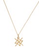 Necklace 18K Diamond 'K' Initial Pendant Necklace