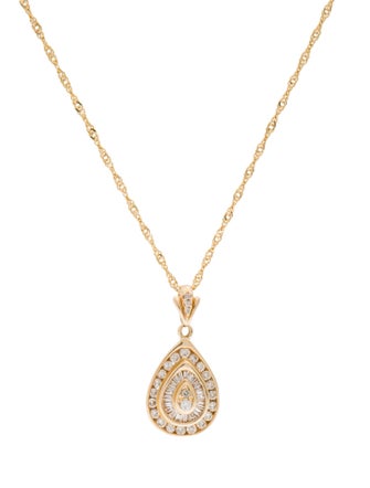 Necklace 14K Diamond Pendant Necklace