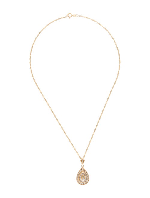 Necklace 14K Diamond Pendant Necklace